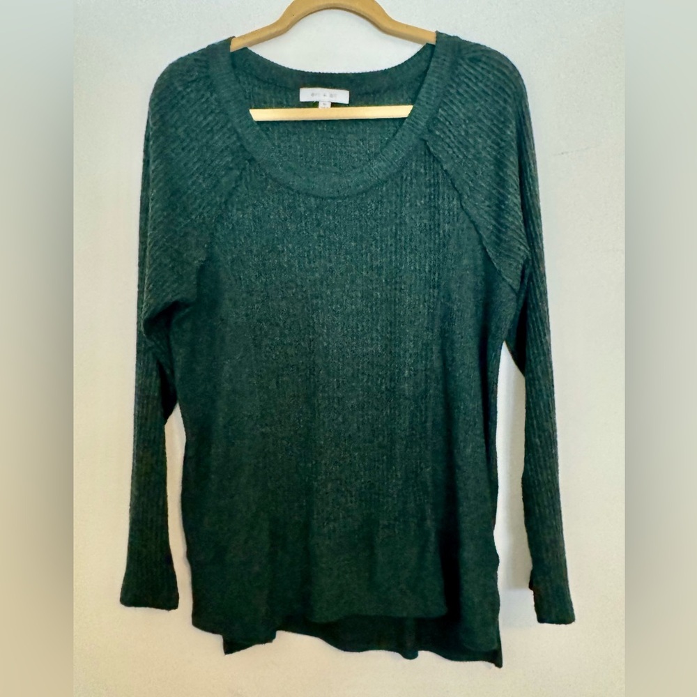 Anthropologie Eri + Ali Green lightweight Sweater, XL, NWOT
